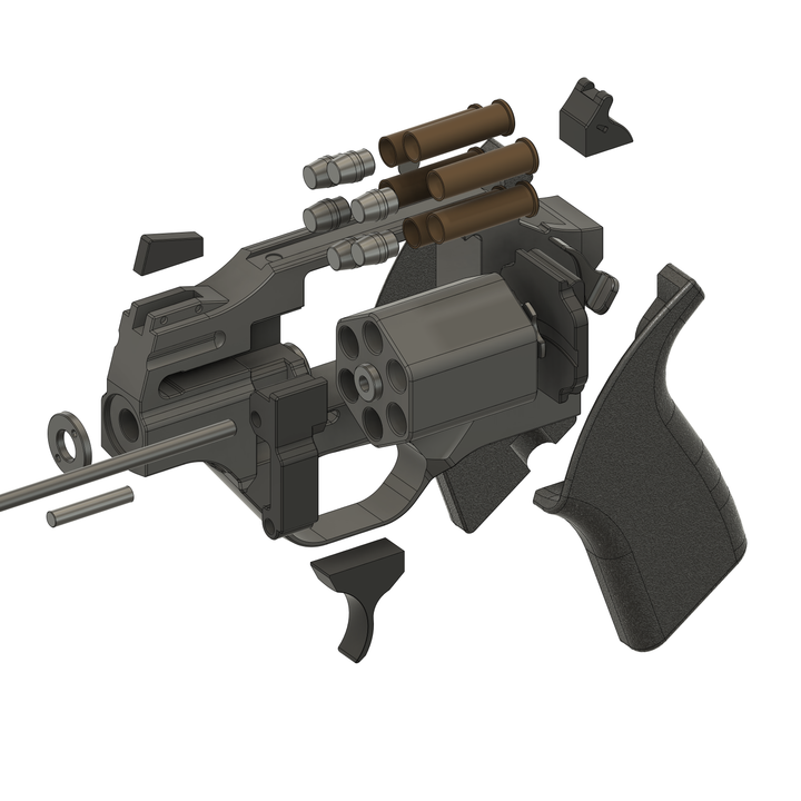 3D Printable Chiappa Rhino 20DS - High-Detail 3D Printable